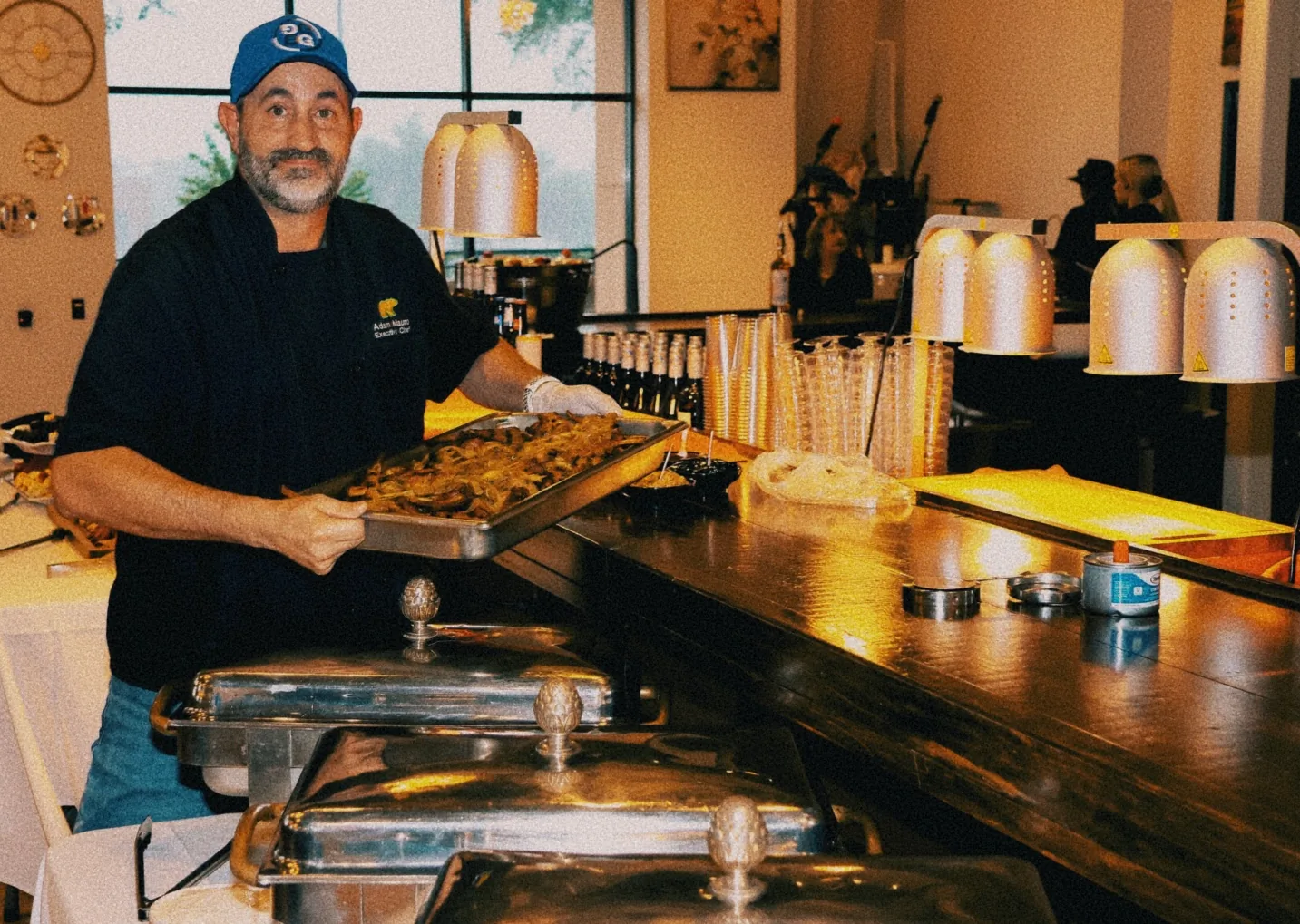 Chef Adam Mauro Working during the grand opening of The Venue Clermont